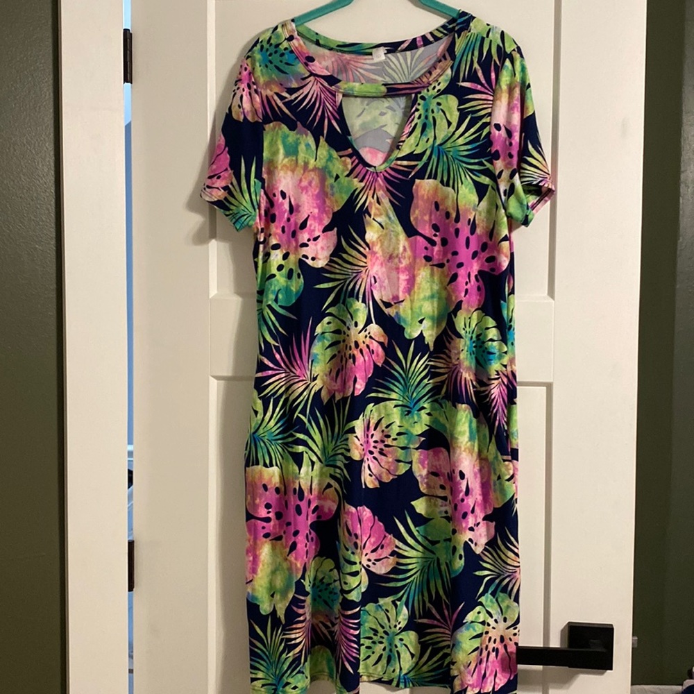 Gently used swing dress size large
